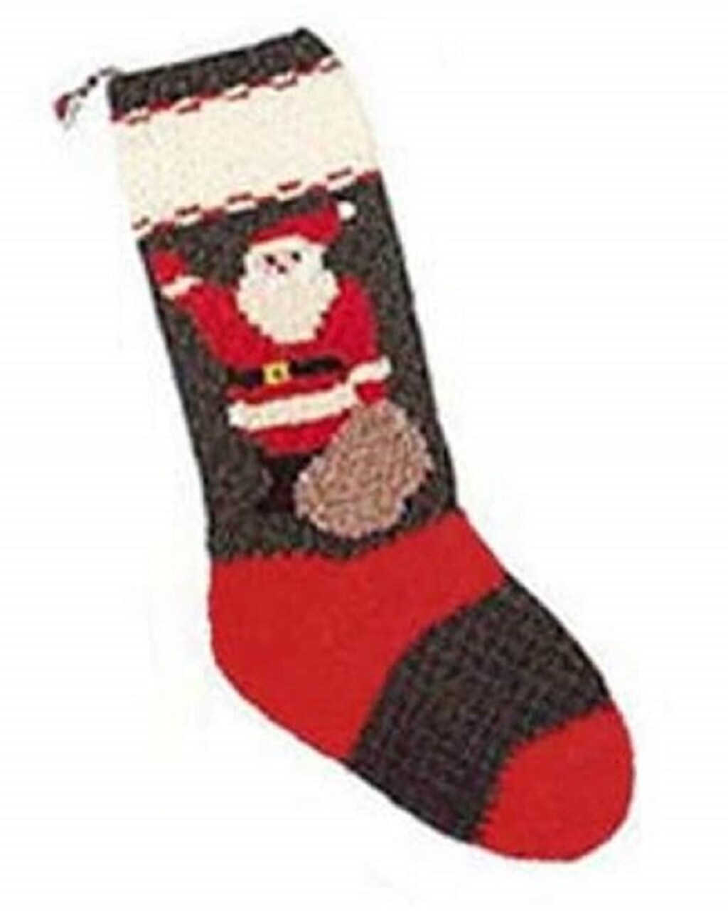 Candide Wool Yarn Christmas Stocking Knitting Kit (601 - Santa with Sack)